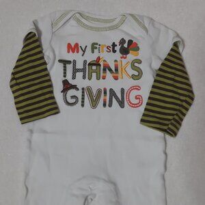 KOALA KIDS BABY THANKSGIVING ROMPER, First Thanksgiving Baby Outfit, Long Sleeve